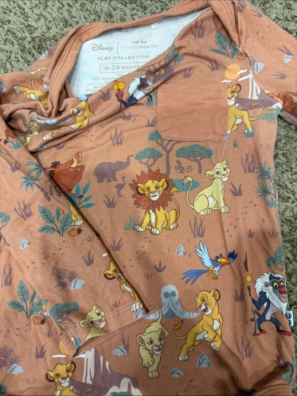 Little Sleepies DISNEY Limited Edition - Lion King Bodysuit 18-24m